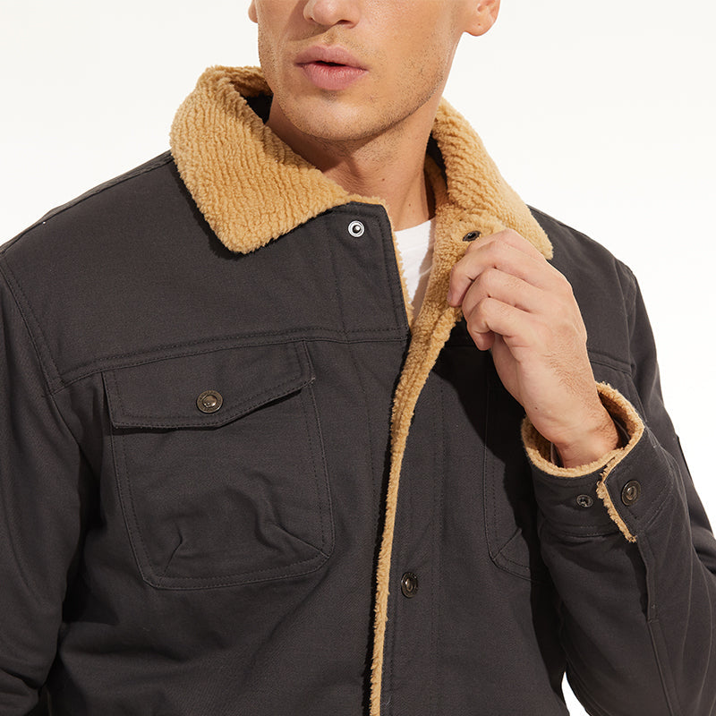R&B | Winterjacke mit Sherpa-futter Wasserabweisend Warm und Robust
