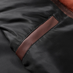 R&B | Lederjacke mit Kapuze für Herren