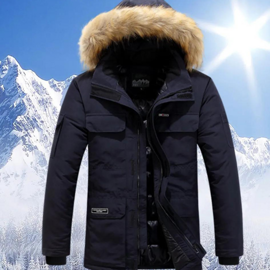 R&B | Parka Herren mit Pelzukragen