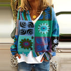 R&B | Gemütlicher, weicher Damenpullover mit Muster