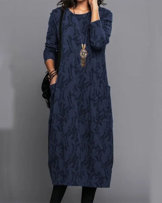 R&B | Langarm Taschenkleid