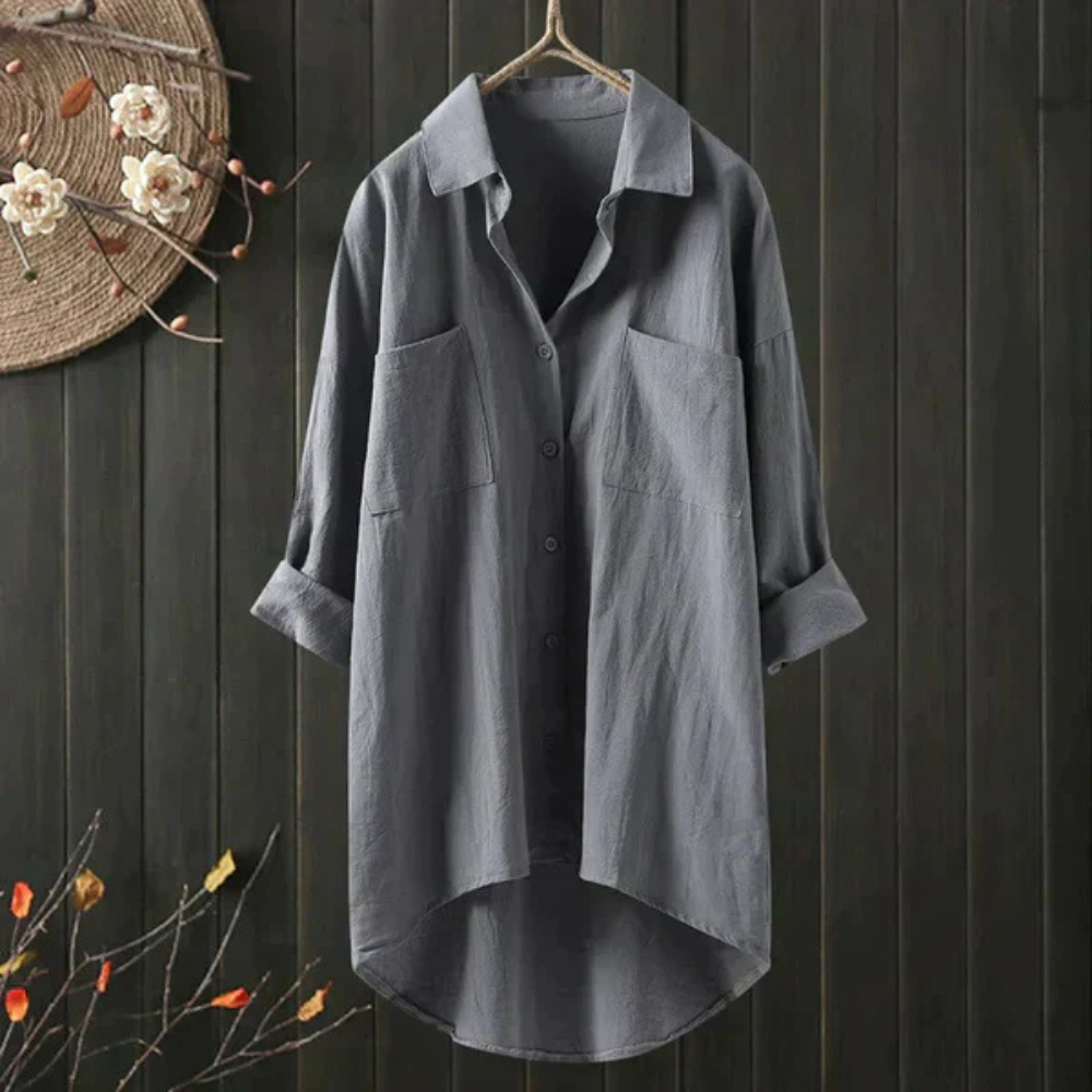 R&B | Luftige Oversize Bluse Aus Baumwolle
