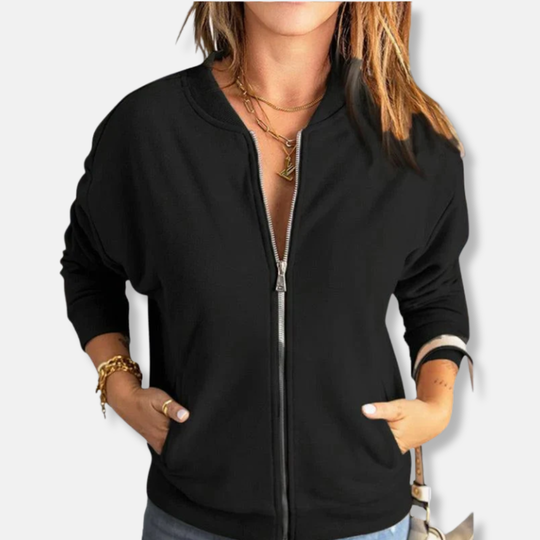 R&B | Jacke - Leicht - Lässige Passform - Reißverschluss - Rippenbündchen - Lässiger Look