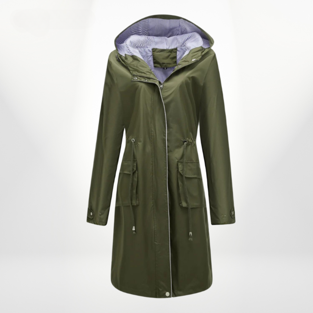 R&B | Damen Kapuzen Mantel in mittellanger Anorak-Form