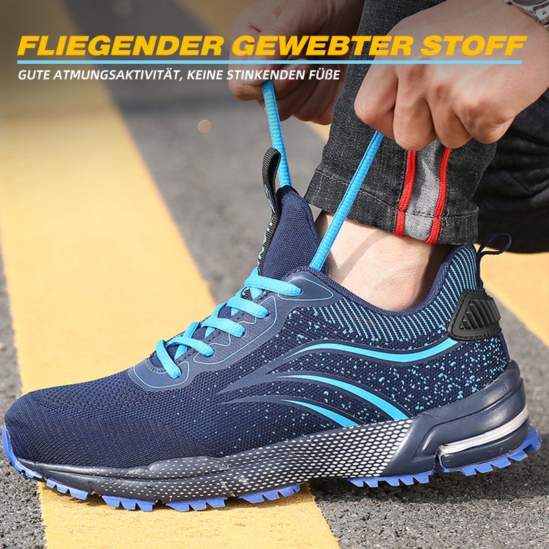 Leicht Sicherheitsschuhe Herren Damen Arbeitsschuhe Atmungsaktiv Schutzschuhe Stahlkappe Sportlich Sneaker R&B
