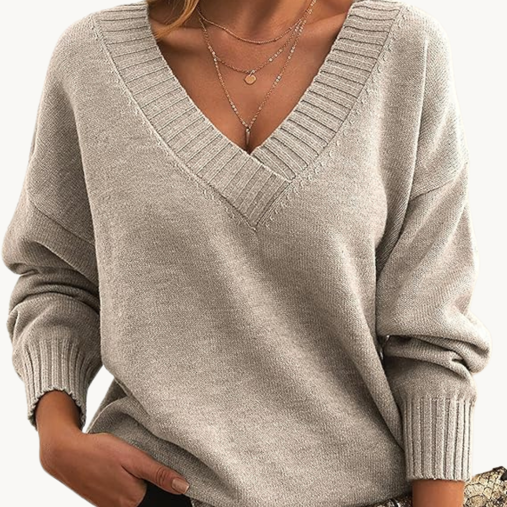 R&B |Pullover mit V-Ausschnitt für Frauen