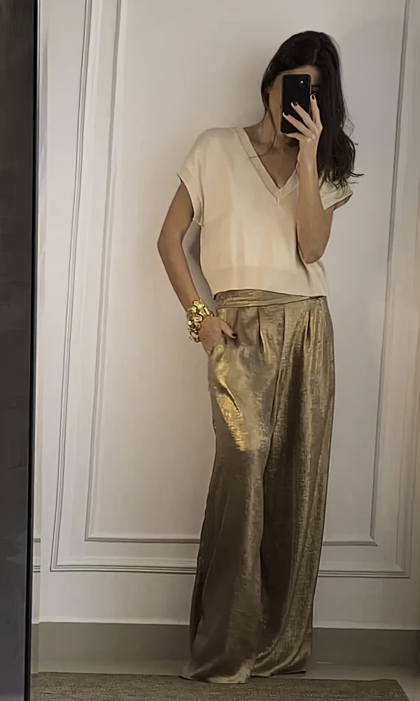 Damen Top- und Hosen-Set mit Bequemem Schnitt & Stylischem Design | EB