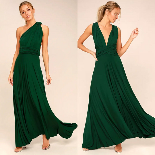 R&B | Elegante Damen Infinity Kleid Schickes Wickel Sommerkleid