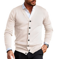 R&B | Eleganter Cardigan mit Knopfblende für Herren