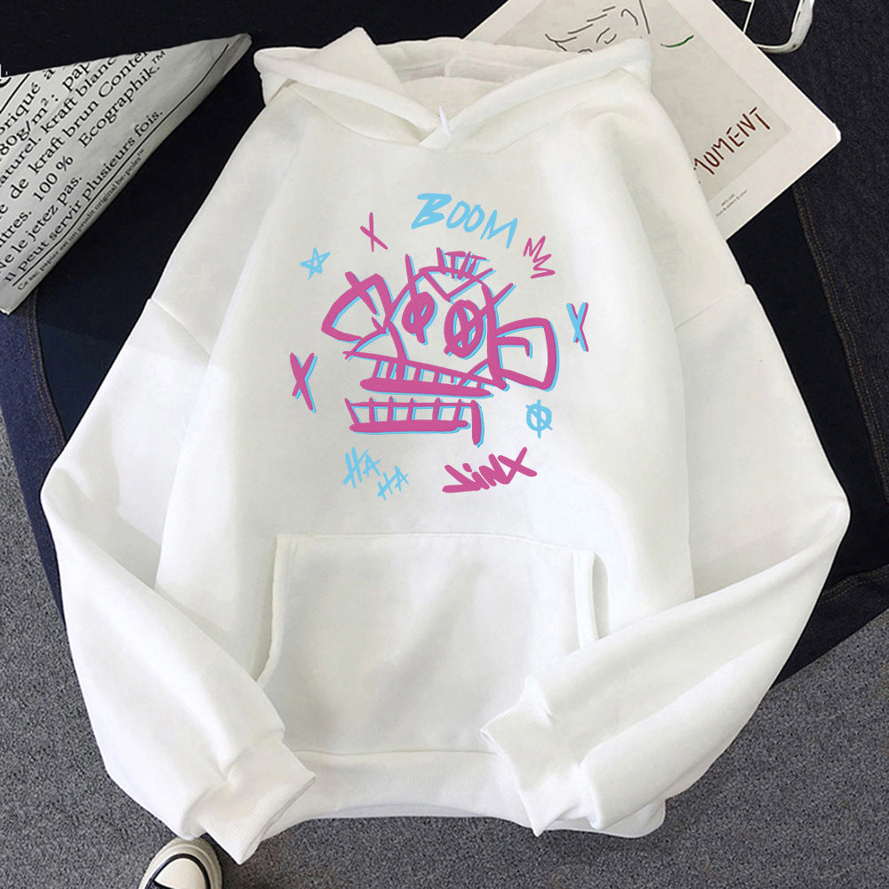 R&B | Arcane Hoodie Harajuku Stil Jinx und Ekko
