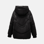 R&B | Kapuzen-Puffermantel | Gequiltete Relaxed Fit Jacke