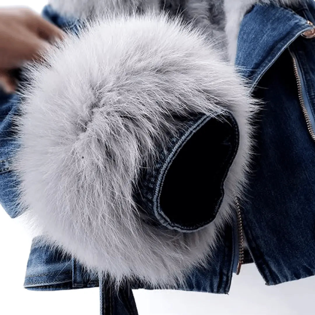 R&B | Urban Eleganz Denim & Pelzjacke