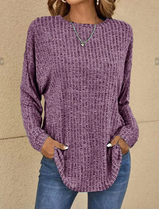 R&B | Stylisches Gestricktes und Dehnbares Lässiges Top