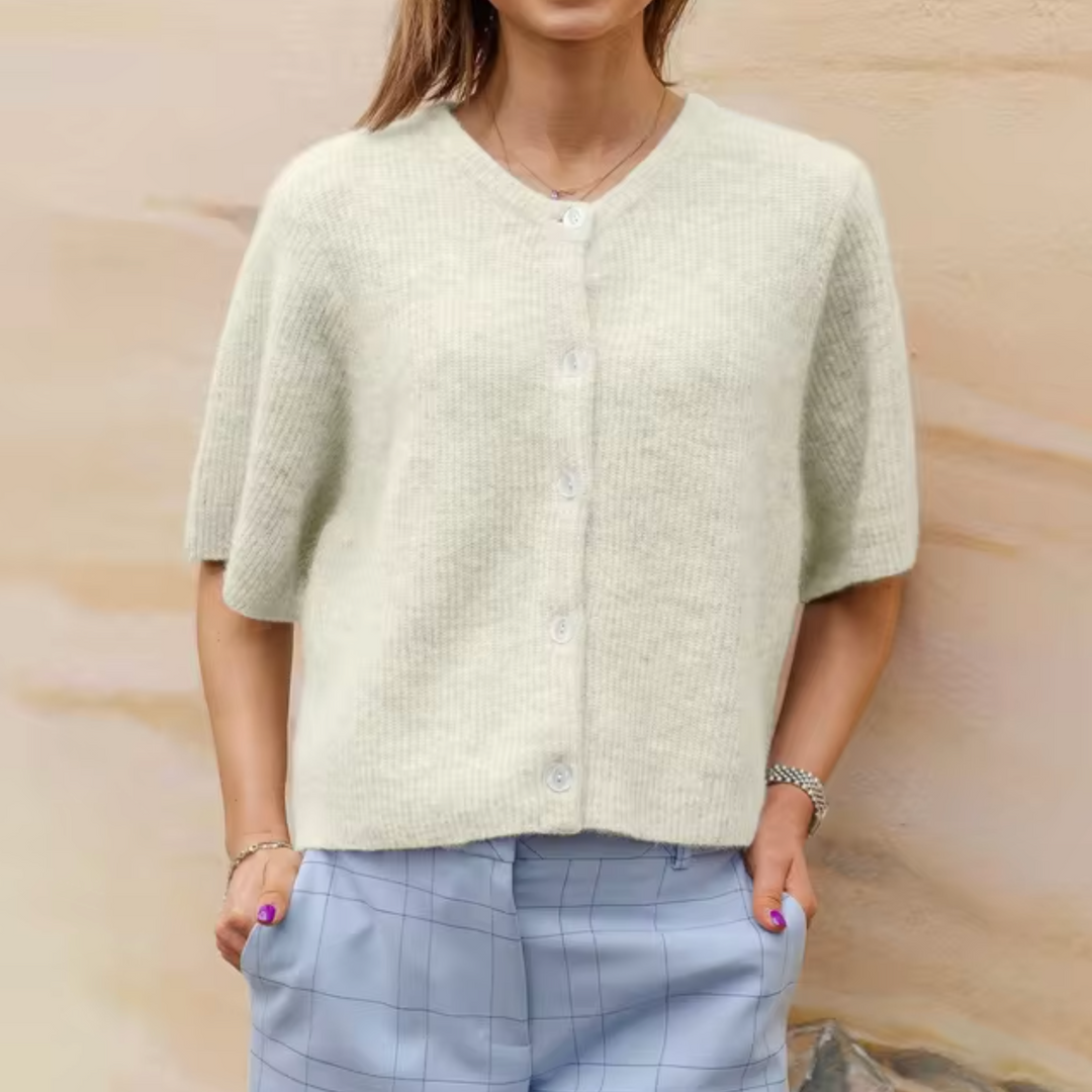 R&B | Strick Kurzarm Cardigan