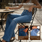 Damen Retro Schlagjeans
