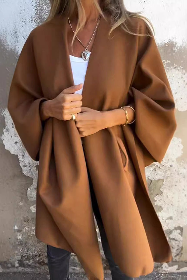 R&B | Gemütlicher, Lockerer V-Ausschnitt Stola Cape Jacke