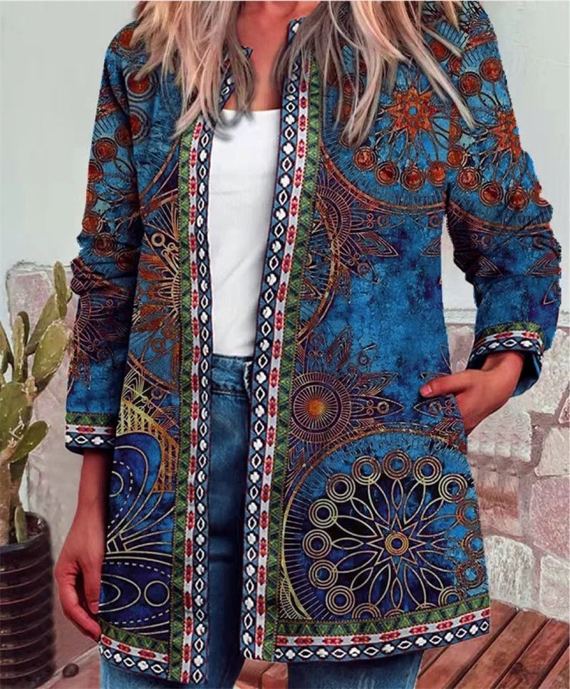 R&B | Boho Jacke mit Farbenfrohem Muster
