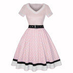 R&B | Vintage Hepburn Polka Dot Kleid