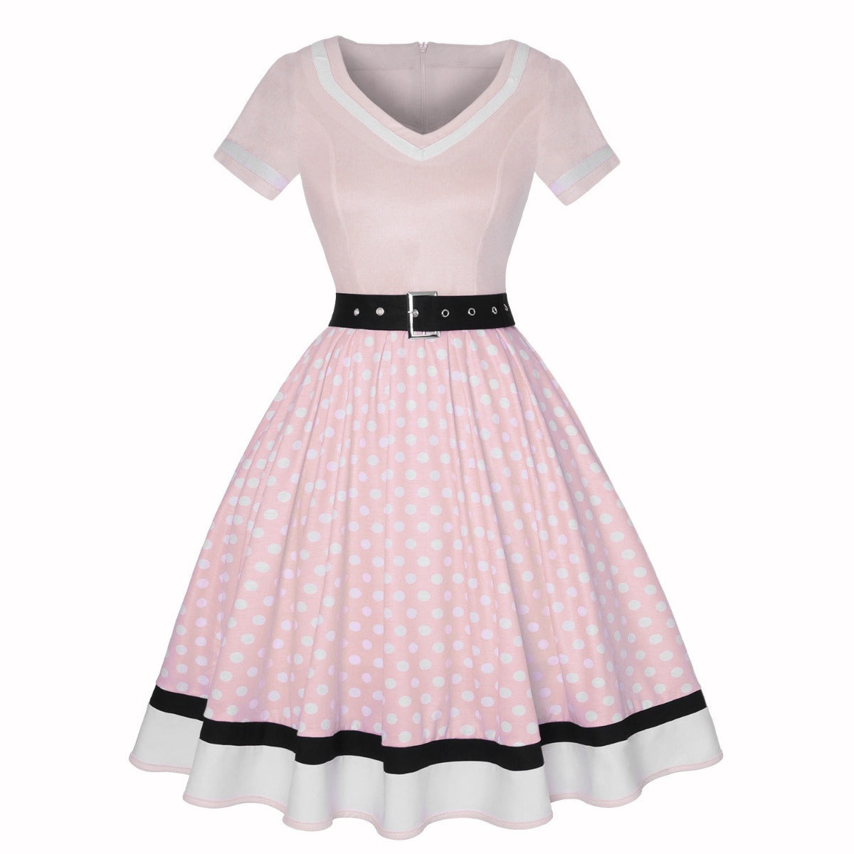R&B | Vintage Hepburn Polka Dot Kleid