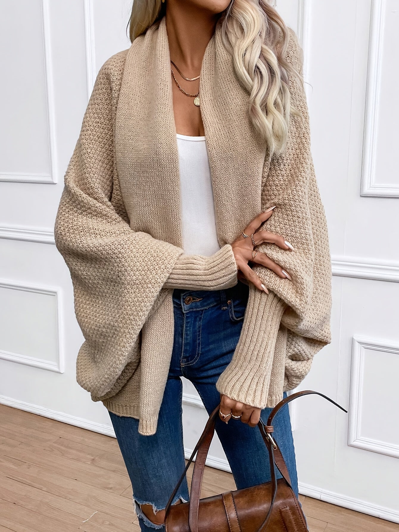 R&B | Langärmliger Kaschmir Cardigan für Frauen, Perfekt für Den Herbst