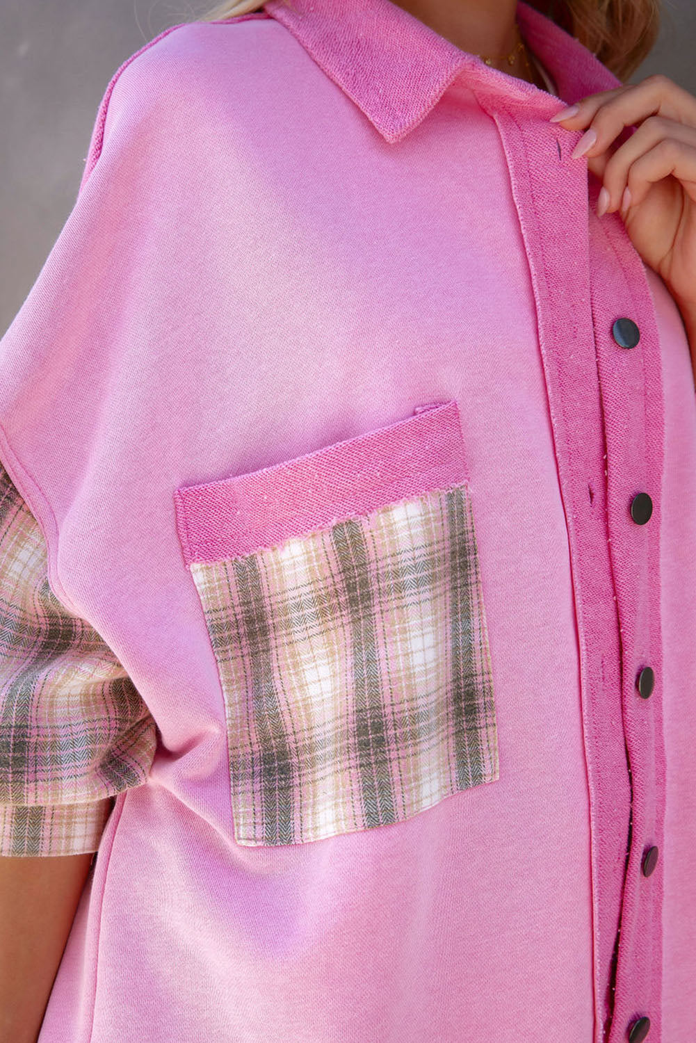 R&B | Gepunktete Flanellhemden Polyester und Baumwolle Einzigartiger Look