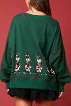 R&B | Weihnachts Soldat Pailletten Langarm Freizeit Sweatshirt