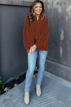 R&B | Lockere Hemd Aus Cord Polyester Stilvoll und Bequem