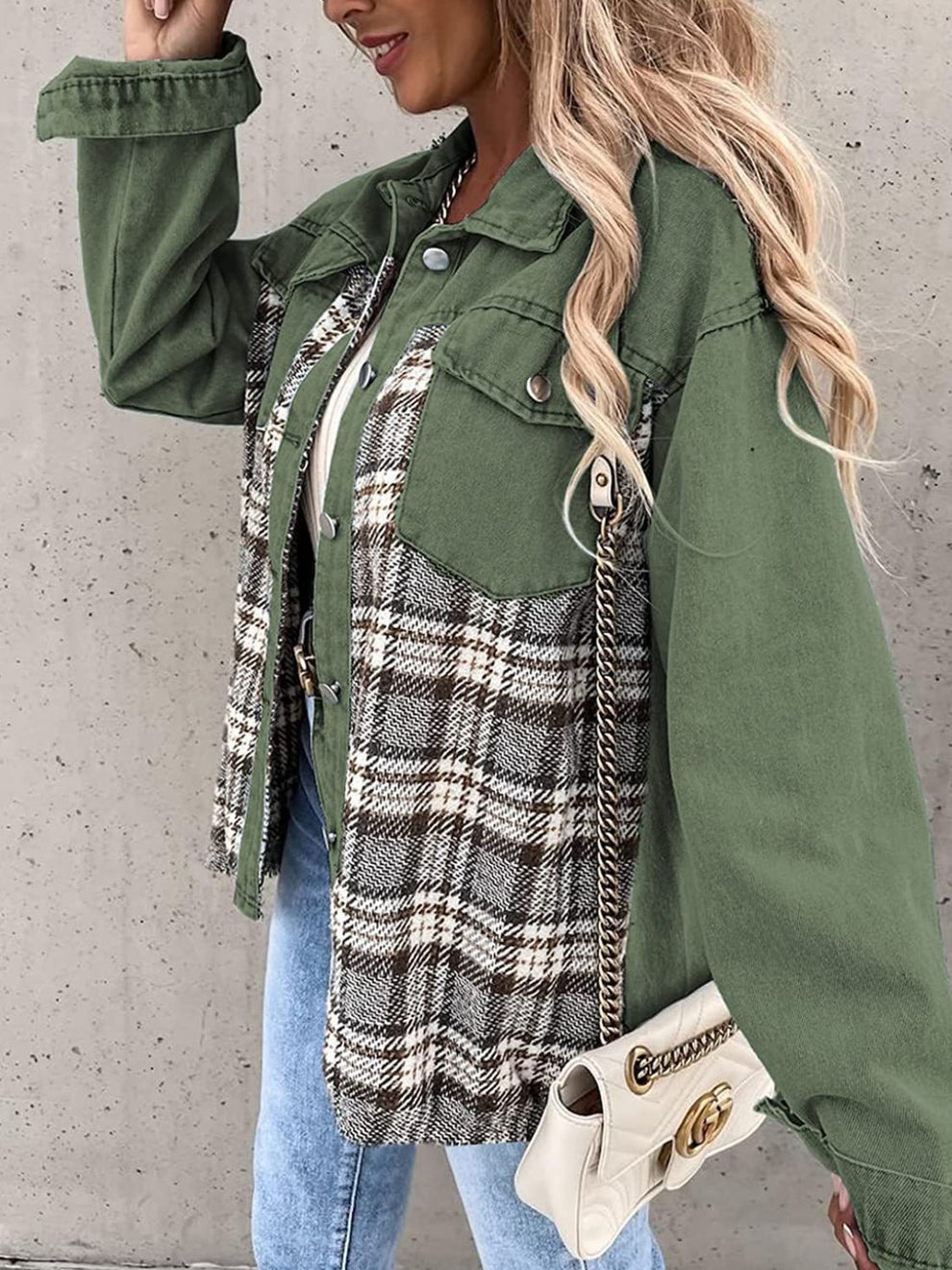 R&B | Vintage-Flanelljacke für Frauen