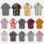 R&B | Floral kurzärmeliges Blumenhemd Männer