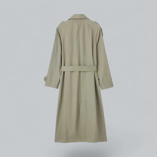 R&B | Eleganter doppelt gefütterter Damen-Trenchcoat mit Gürtel