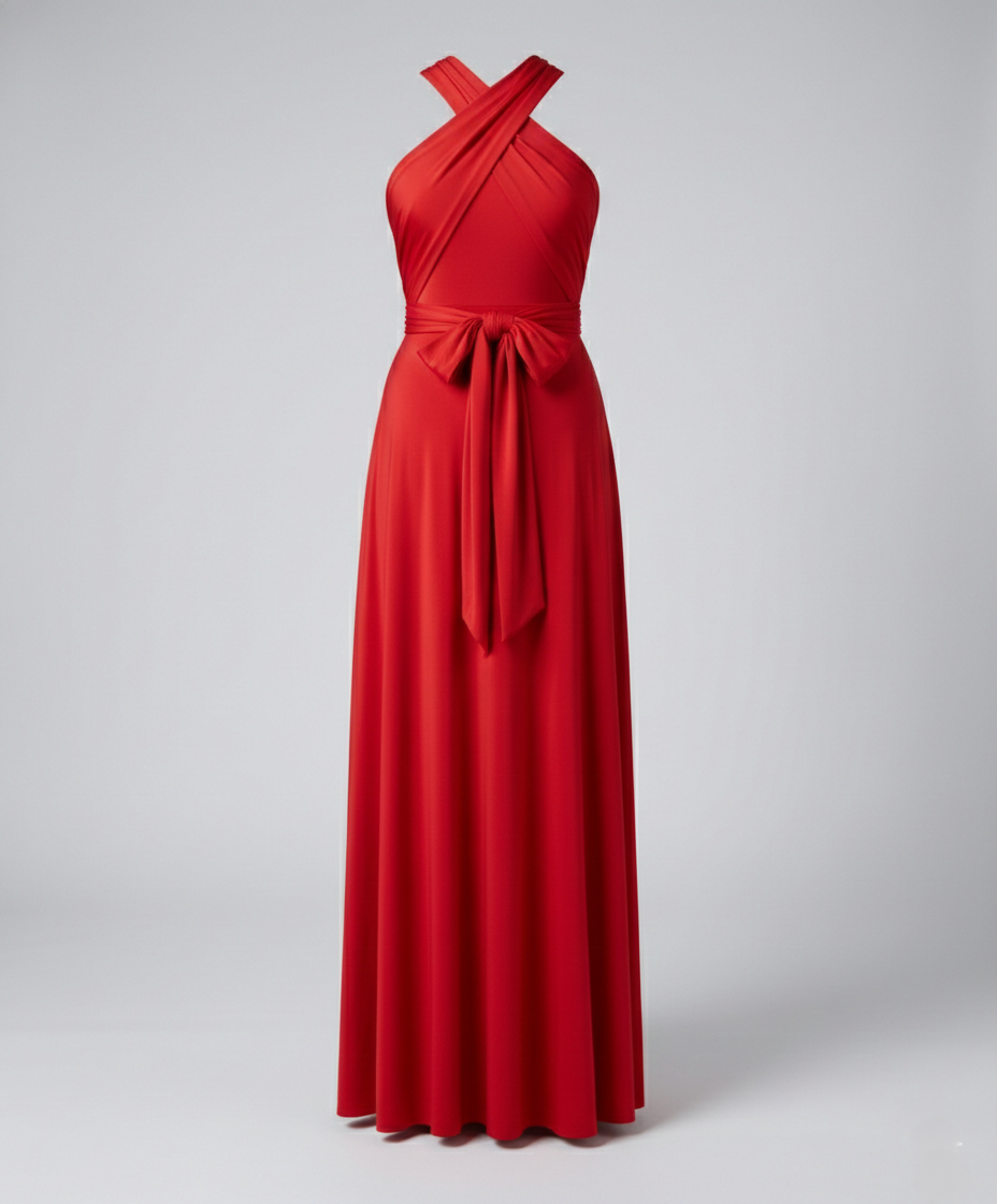 Damen Multiway Wickelkleid mit 50+ Tragevarianten & Elastischem Stoff | R&B