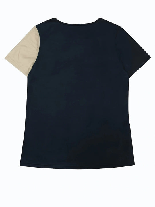 R&B | T-Shirt mit lockerem Print für Frauen