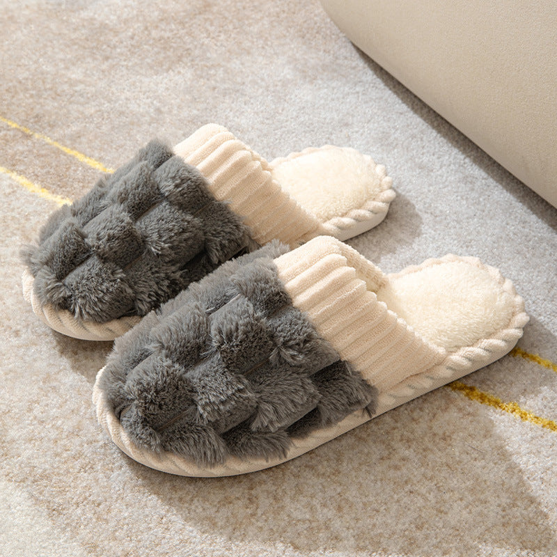 R&B | Bequeme Damen Hausschuhe mit Pelzfutter
