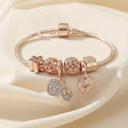 R&B Modisches Armband mit Strasssteinen und Blumen