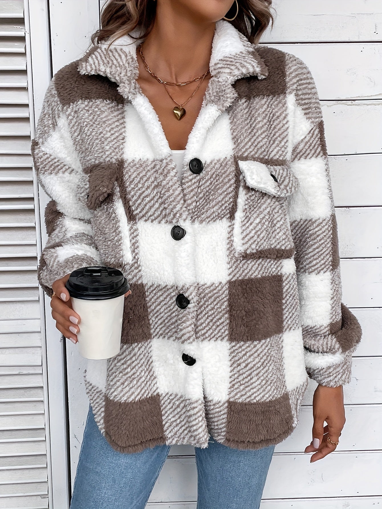 R&B | Flanellhemd mit Karos Polyester Warm und Stilvoll