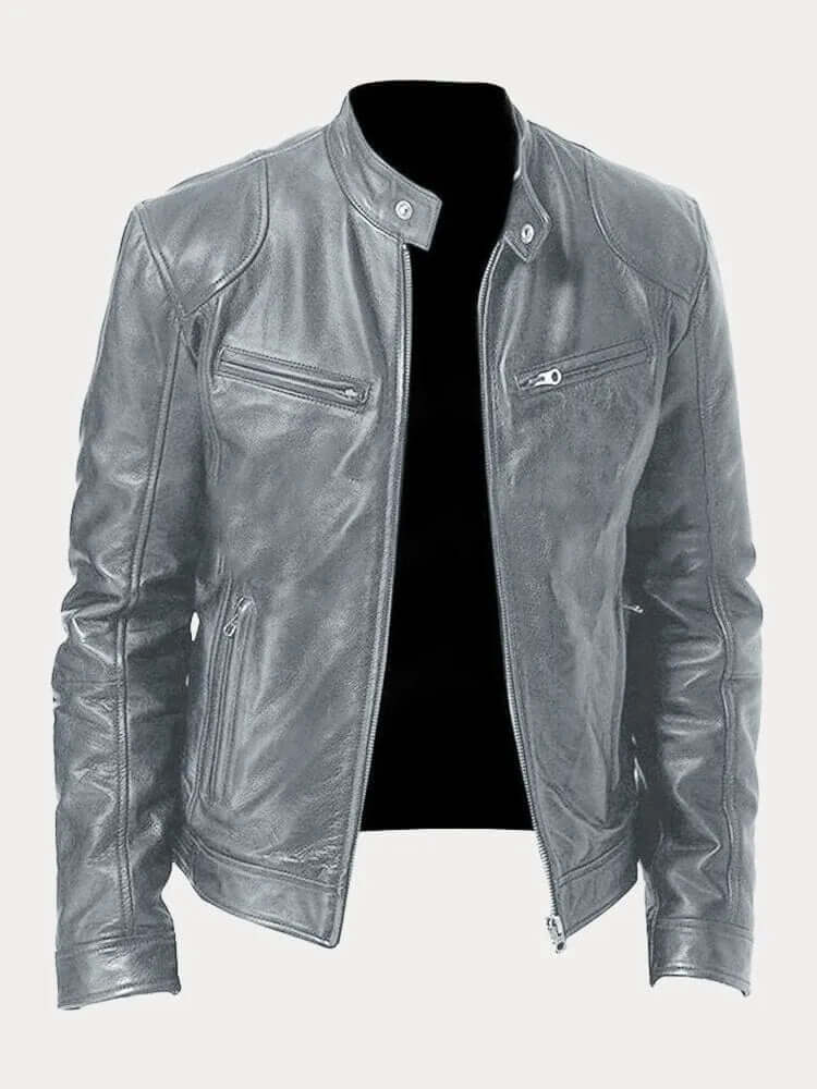 R&B | Herren Klassische Lederjacke