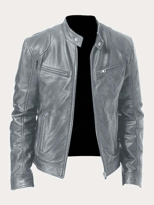 R&B | Herren Klassische Lederjacke