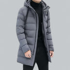 R&B | Lang geschnittene gepolsterte Winter Parka Jacke