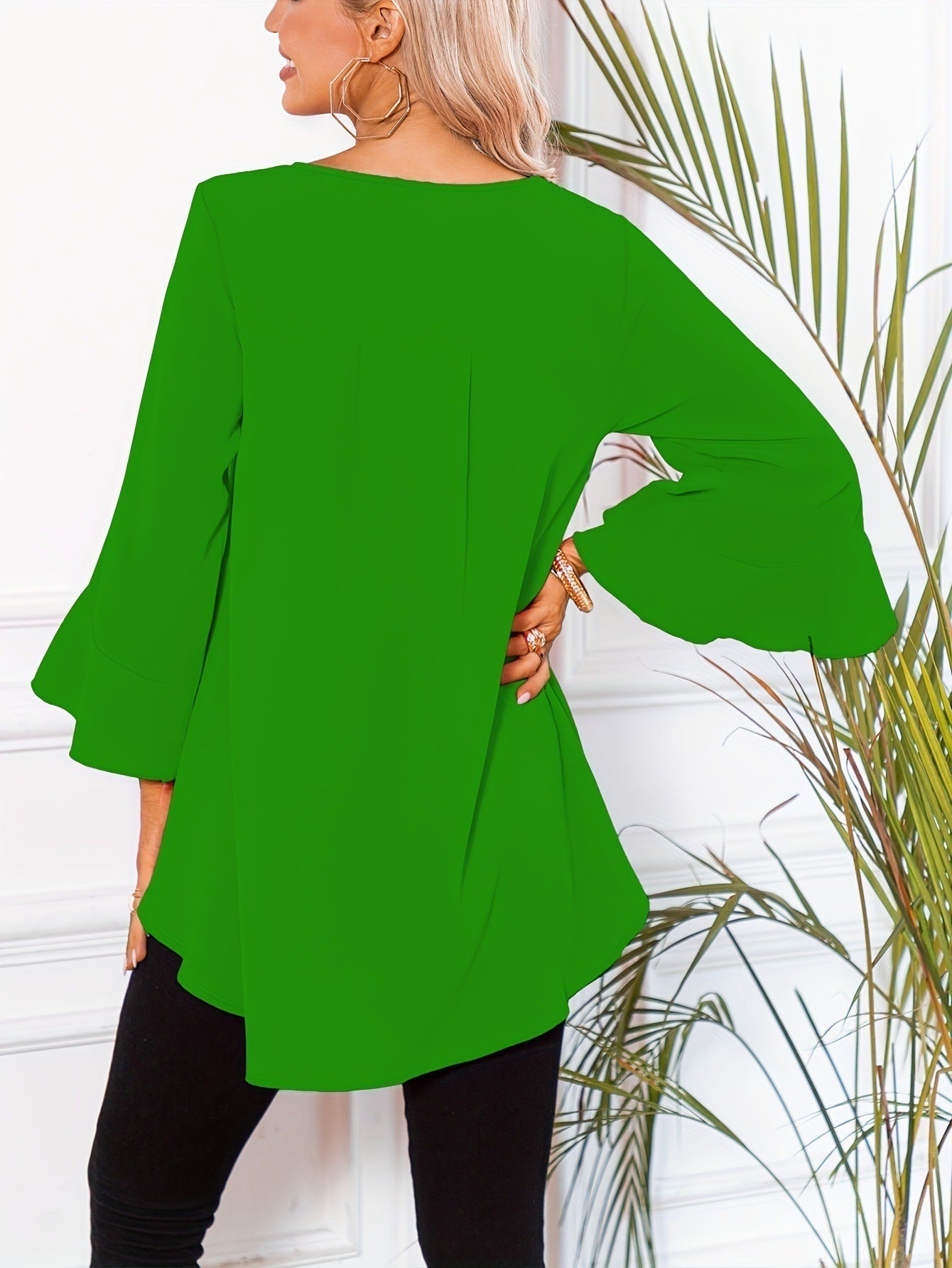 R&B | Bluse mit Rundhalsausschnitt für Den Frühling