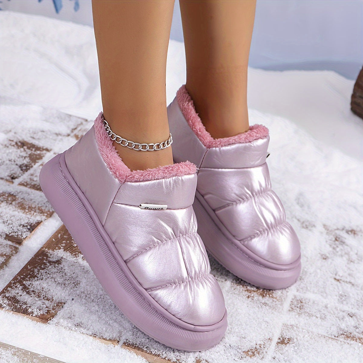 Slip-On Schneestiefel für Damen, gemütlich & funktional R&B R&B