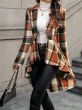 R&B | Mantel Braun - Weiß - Elegante Herbstjacke