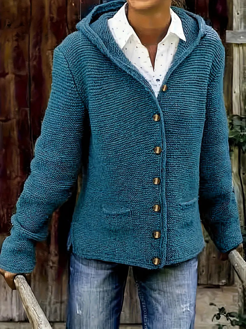 R&B | Modische Strickjacke mit Knopfleiste