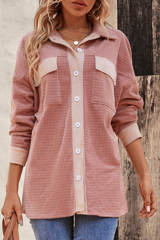 R&B | Shirtjacke Im Quilt-design Baumwollmischung Weich und Trendy