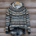R&B | Isländischer Gestrickter Kapuzenpullover für Den Winter