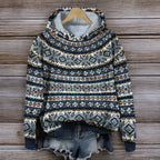 R&B | Isländischer Gestrickter Kapuzenpullover für Den Winter