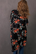 R&B | Bedruckter Offene Front Langarm Cardigan