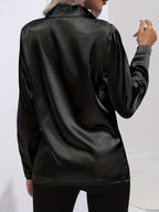 EB | Damen Elegante Satinbluse