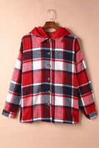 R&B | Gitter Oversized Jacke mit Kapuze Lässiger Komfort Warm und Trendy