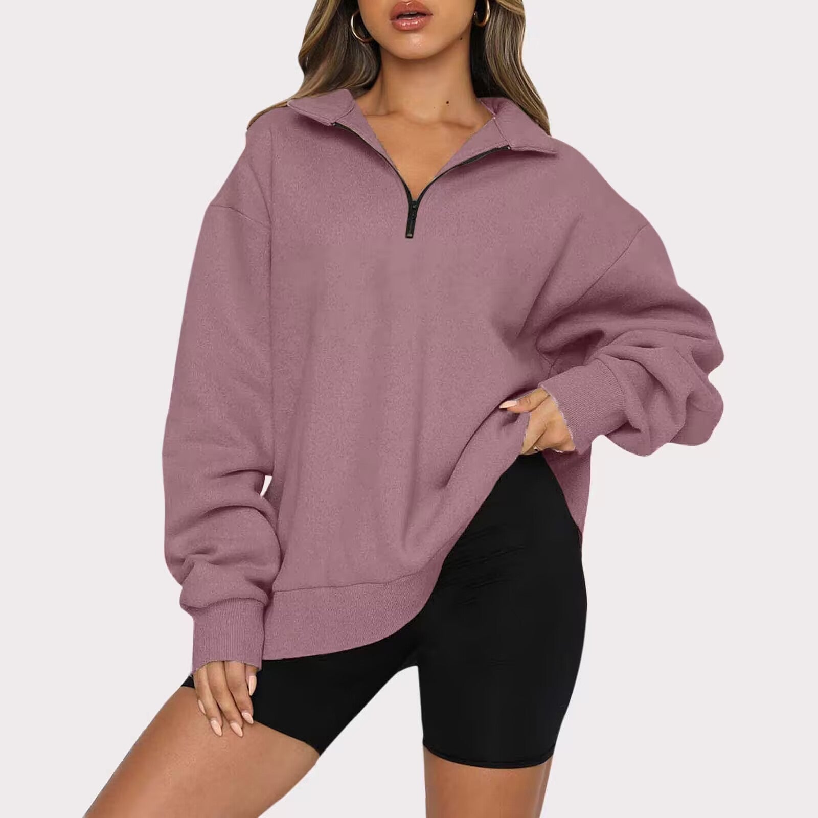 R&B | Sweatshirt mit Kragen für Frauen