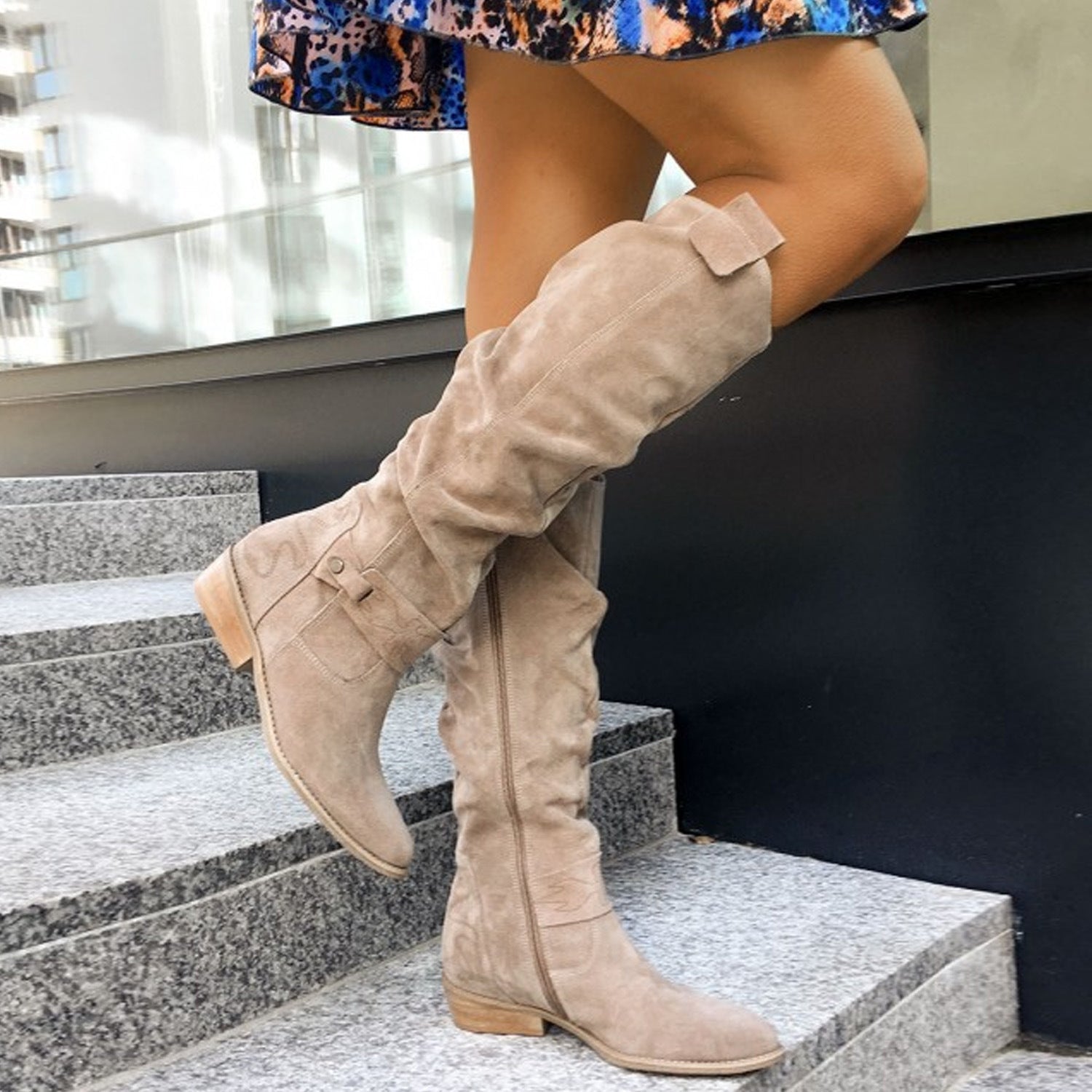Kniehohe Mode-Stiefel R&B